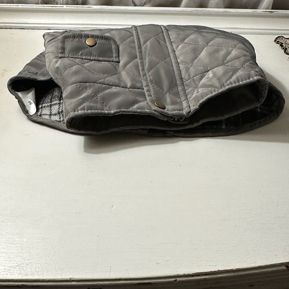Quilted Gray Dog Jacket - Picture 8 of 10